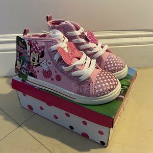 Disney Minnie Mouse High-Top Sneaker Toddlers 7-10